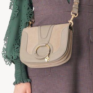 SEE by CHLOE Large Hana Shoulder Bag Rare Colour MOTTY GREY w/duster bag & tags